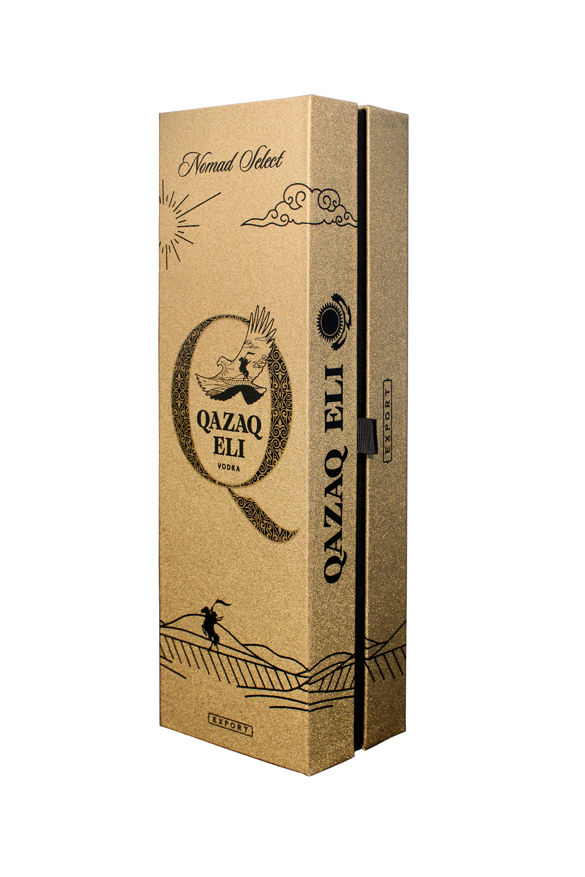 Коробка под бутылку "Qazaq Eli", 125*390*90 мм
