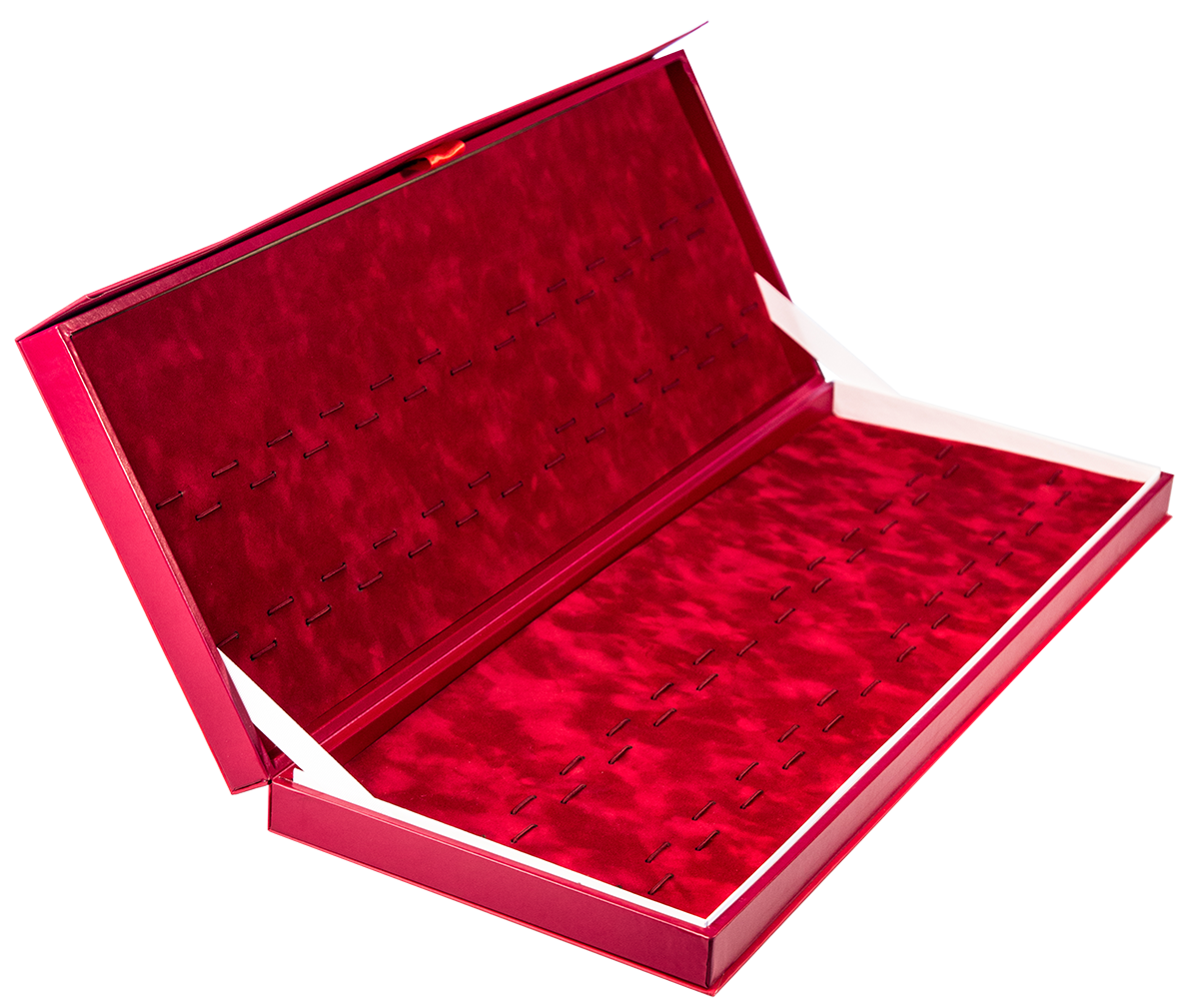 Большая подарочная коробка под столовые приборы "Garde", красный, 650*250*60 мм