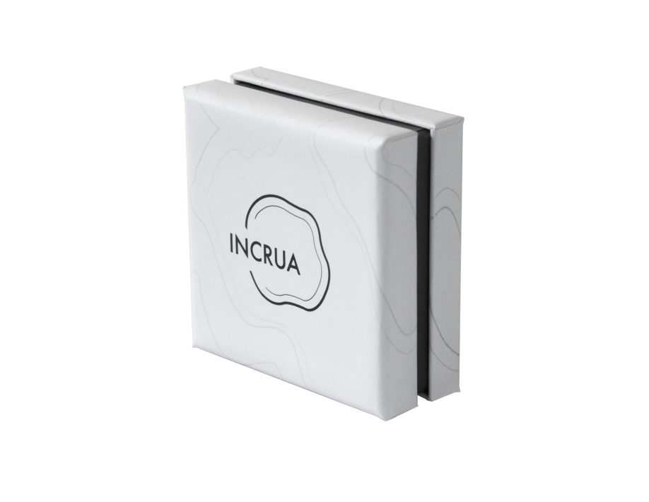 Подарочная коробка для ювелирных украшений "Incrua", белый, 85*85*35 мм