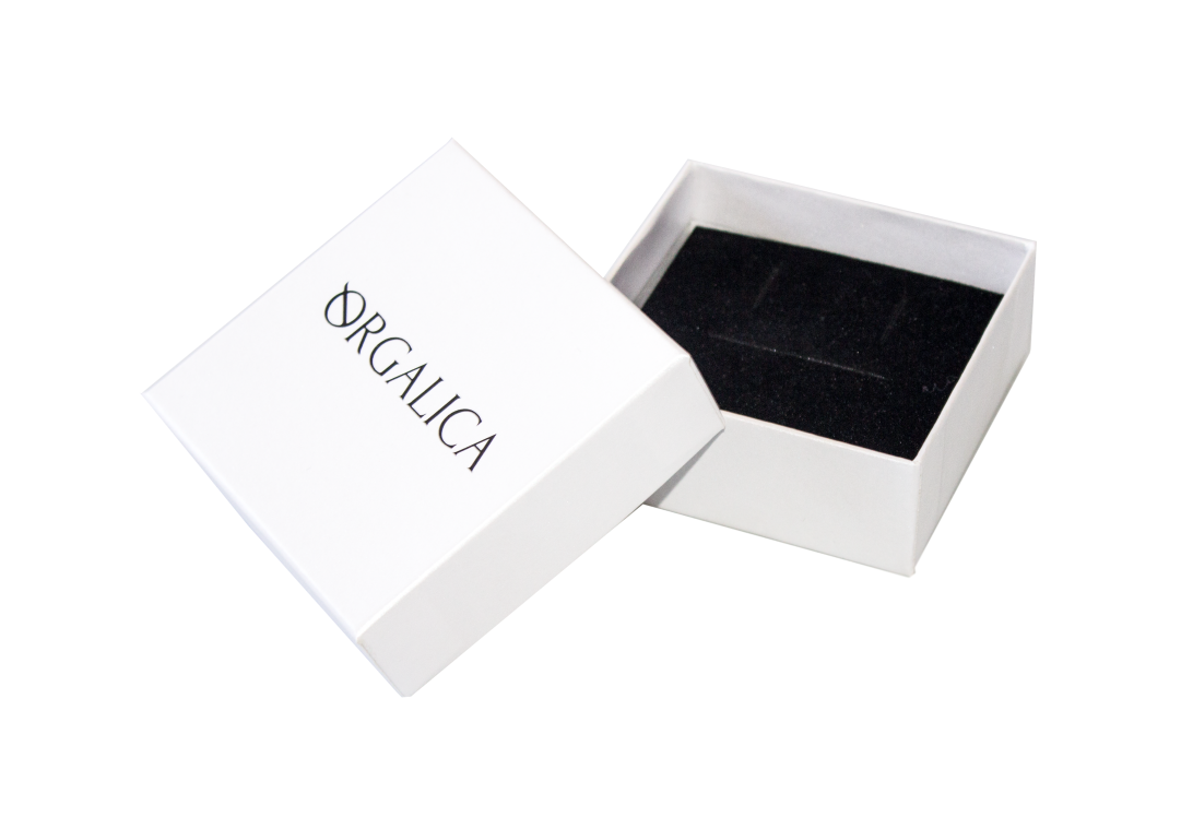 Подарочная коробка крышка-дно для ювелирных изделий "Orgalica", 85*85*35 мм