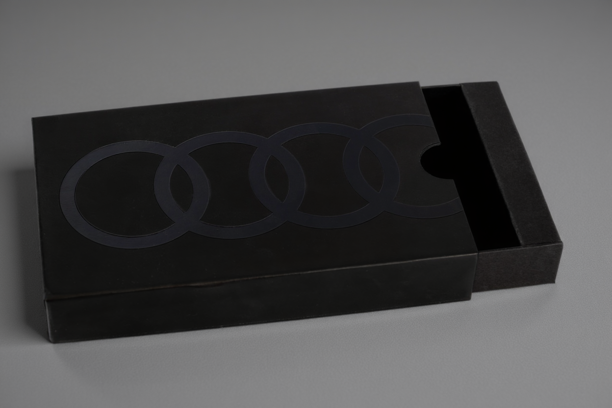 Подарочная коробка с ложементом для ключей "Audi"