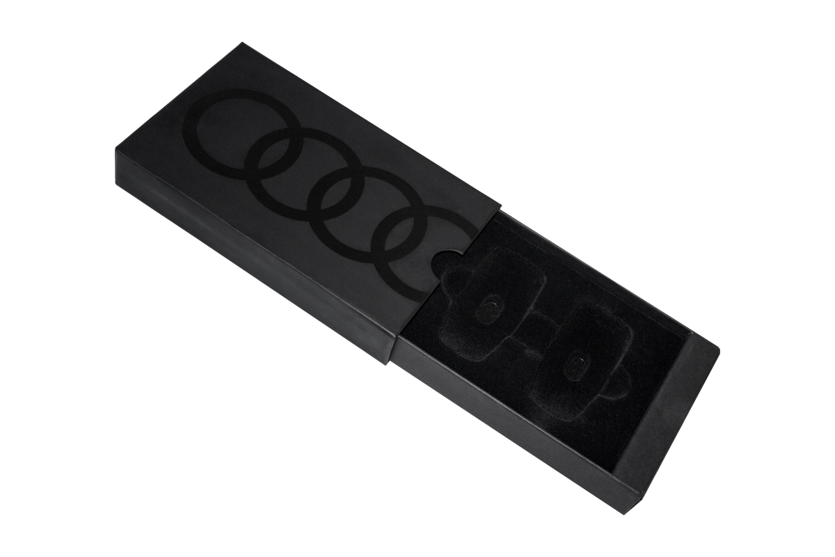 Подарочная коробка с ложементом для ключей "Audi", 195*120*35 мм