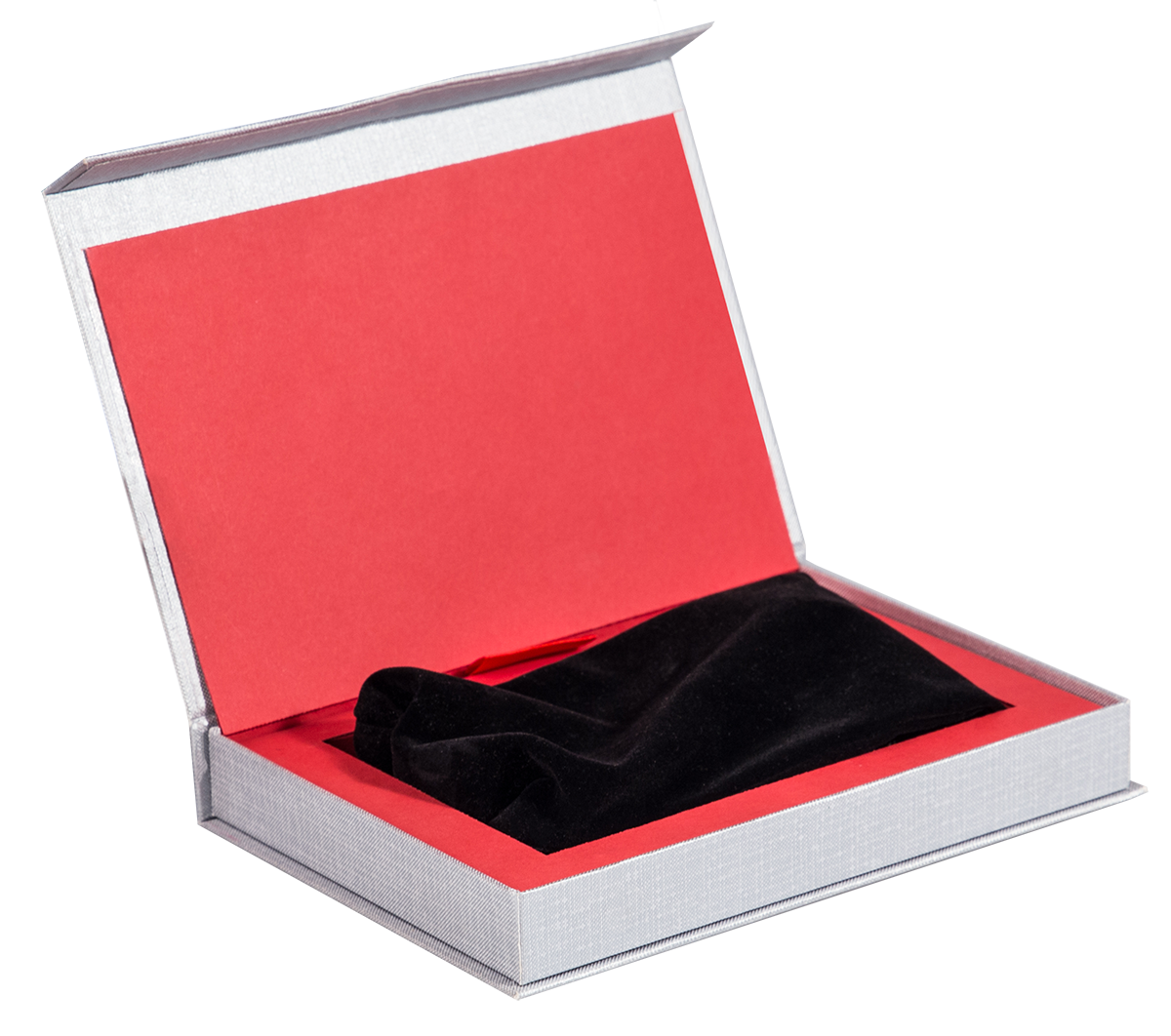 Брендированная коробка с клапаном на магните с промежуточной страницей "Стильпарк", 220*155*30 мм