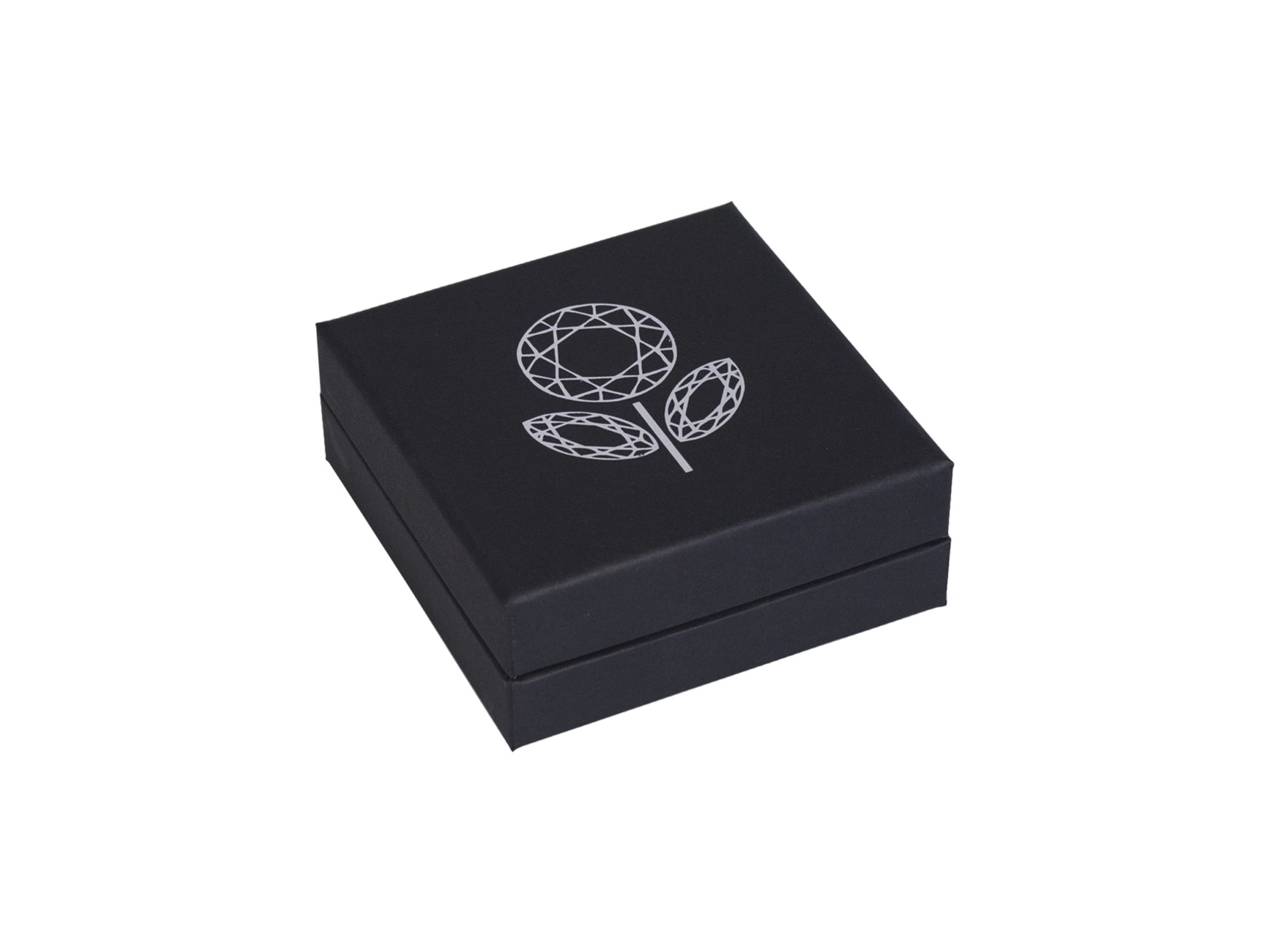 Коробка-шкатулка  для ювелирных изделий, черный, 100*100*40 мм