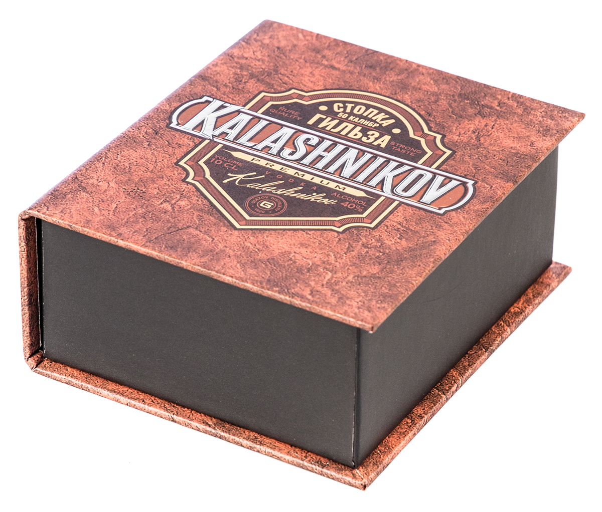 Коробка-книжка с флокированным ложементом "Kalashnikov", 125*150*60 мм